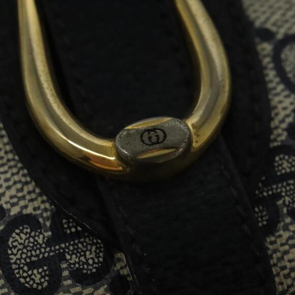 GUCCI GG Supreme Shoulder Bag Pvc Navy Gold - Picture 15 of 16